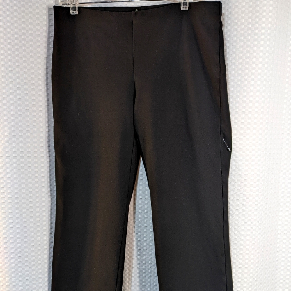 Eileen Fisher black pants women's size petit large stretch